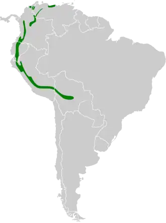 Description de l'image Metallura tyrianthina map.svg.
