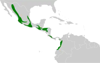 Description de l'image Mitrephanes phaeocercus map.svg.