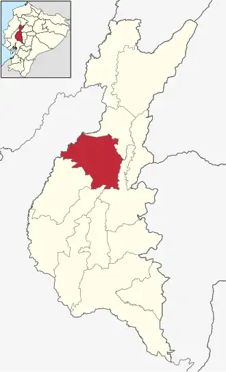 Localisation de Canton de Mocache