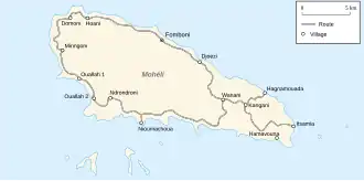 Carte de Mohéli.