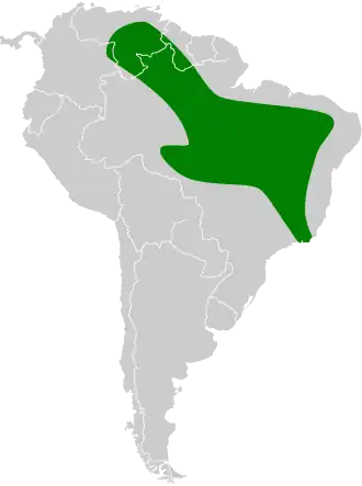 Description de l'image Molossops mattogrossensis map.svg.