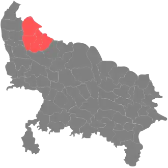 Localisation de Division de Moradabad
