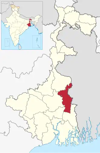 Localisation de District de Nadia