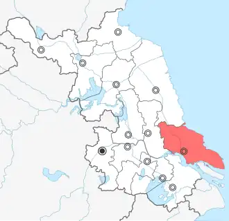 Localisation de Nantong