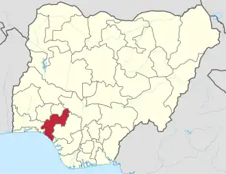 Localisation de Ondo