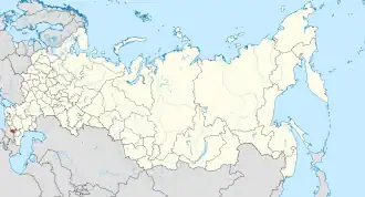 Localisation de République d’Ossétie du Nord-Alanie