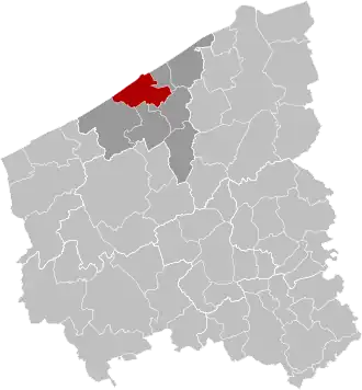 Localisation de Ostende