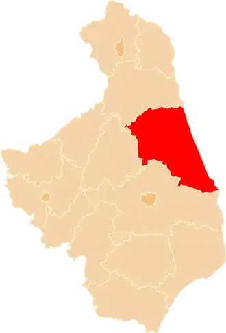 Localisation de Powiat de Sokółka