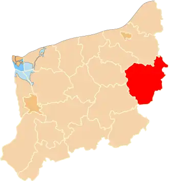 Localisation de Powiat de Szczecinek