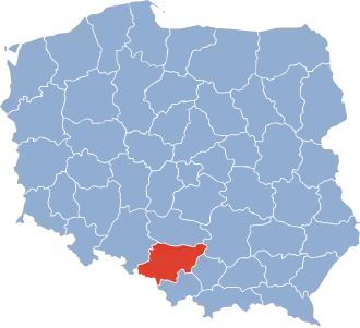 Localisation de Voïvodie de Katowice