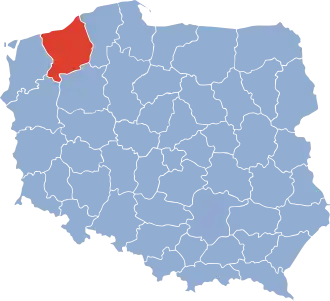 Localisation de Voïvodie de Koszalin
