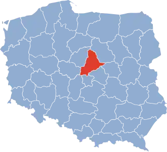 Localisation de Voïvodie de Płock