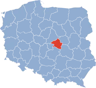 Localisation de Voïvodie de Skierniewice