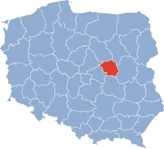 Localisation de Voïvodie de Varsovie