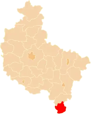 Localisation de Powiat de Kępno