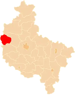 Localisation de Powiat de Międzychód