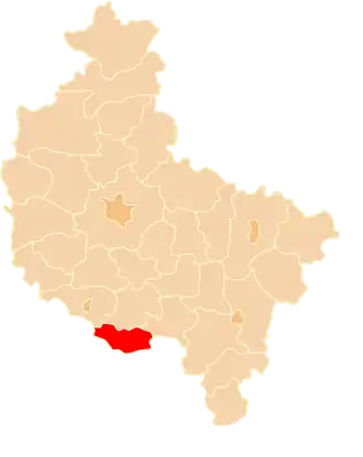 Localisation de Powiat de Rawicz