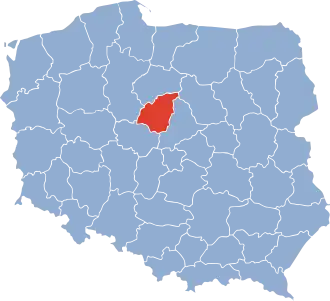 Localisation de Voïvodie de Włocławek