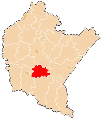 Localisation de Powiat de Brzozów