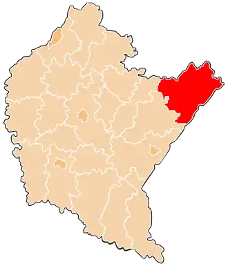 Localisation de Powiat de Lubaczów