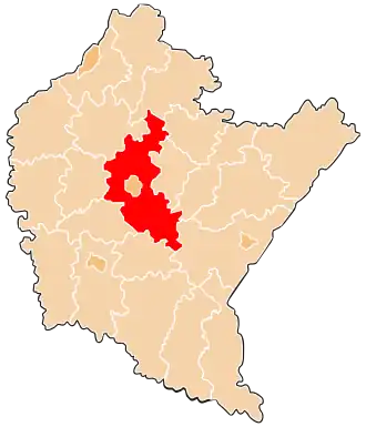 Localisation de Powiat de Rzeszów