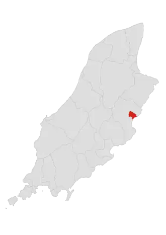 Localisation de Laxey