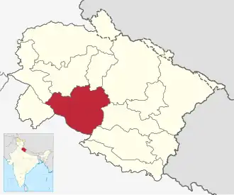 Localisation de Pauri Garhwal