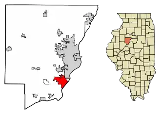 Localisation de Bartonville