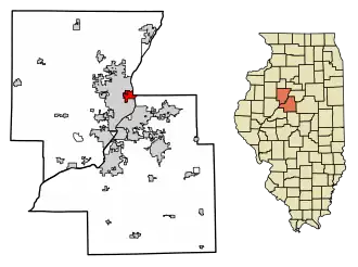 Localisation de Peoria Heights