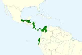 Description de l'image Phaethornis longirostris map.svg.