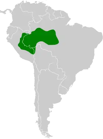 Description de l'image Phaethornis philippii map.svg.