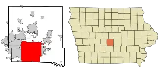 Localisation de Des Moines