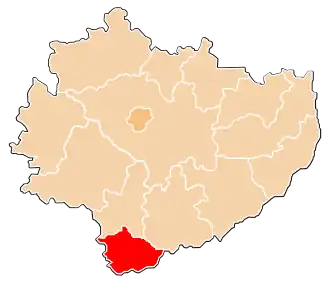 Localisation de Powiat de Kazimierza