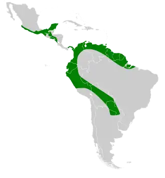 Description de l'image Promops centralis map.svg.