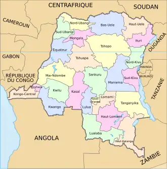 Carte de l'organisation