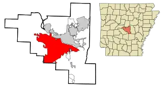 Localisation de Little Rock