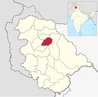 Localisation de District de Pulwamaضلع پلوامہ