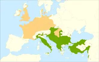 Description de l'image Quercus cerris range.svg.
