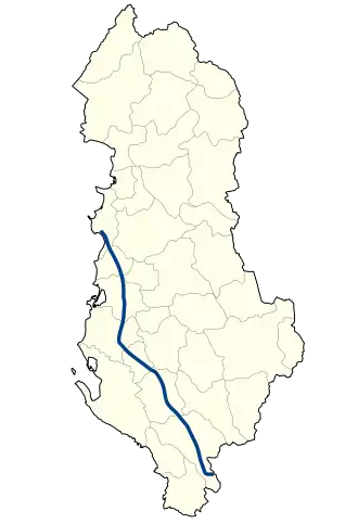 Image illustrative de l’article Route nationale 4 (Albanie)