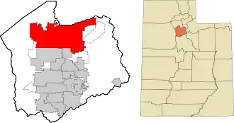 Localisation de Salt Lake City