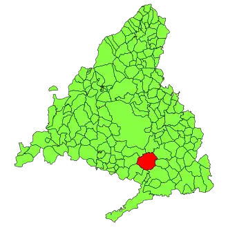 Localisation de San Martín de la Vega
