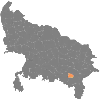 Localisation de District de Sant Ravidas Nagarसंत रविदास नगर ज़िला