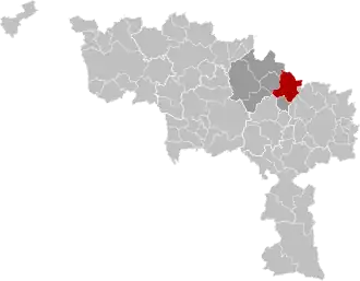 Localisation de Seneffe