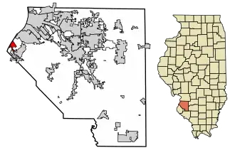 Localisation de East Carondelet