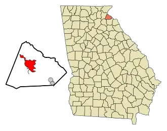 Localisation de Toccoa