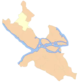 Localisation de Spånga-Tensta