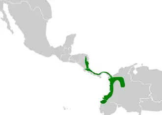 Description de l'image Tachyphonus delatrii map.svg.