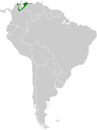 Description de l'image Tangara_argentea_map.svg.