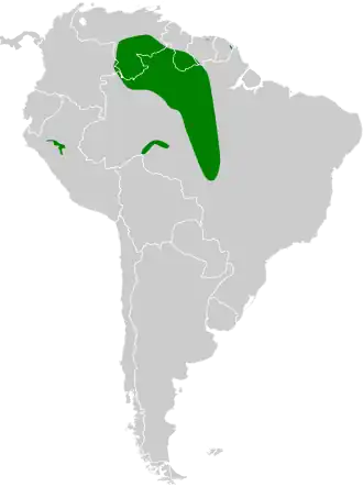 Description de l'image Tangara_varia_map.svg.