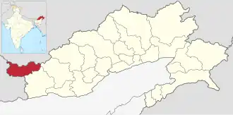 Localisation de District de Tawang